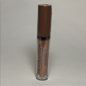 New Makeup Revolution London Sheer Brilliant Lip Gloss - VOW Warm Brown